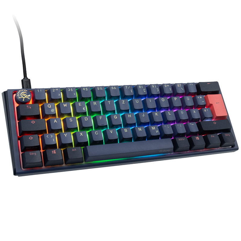 Ducky One 3 Cosmic Blue Mini Gaming Tastatur, RGB LED - MX-Speed-Silver