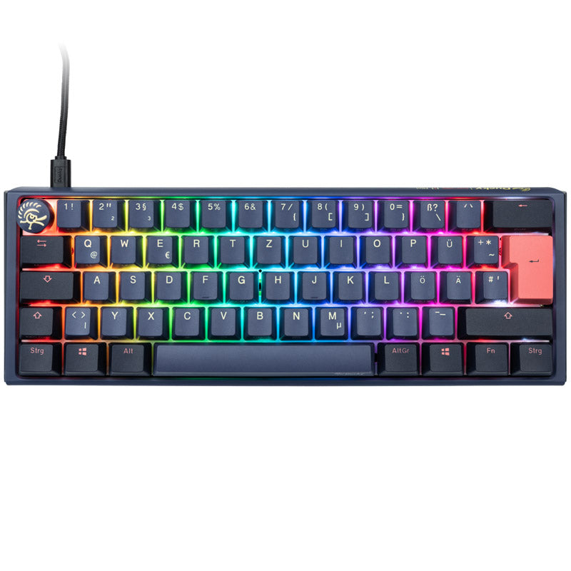 Ducky One 3 Cosmic Blue Mini Gaming Tastatur, RGB LED - MX-Speed-Silver