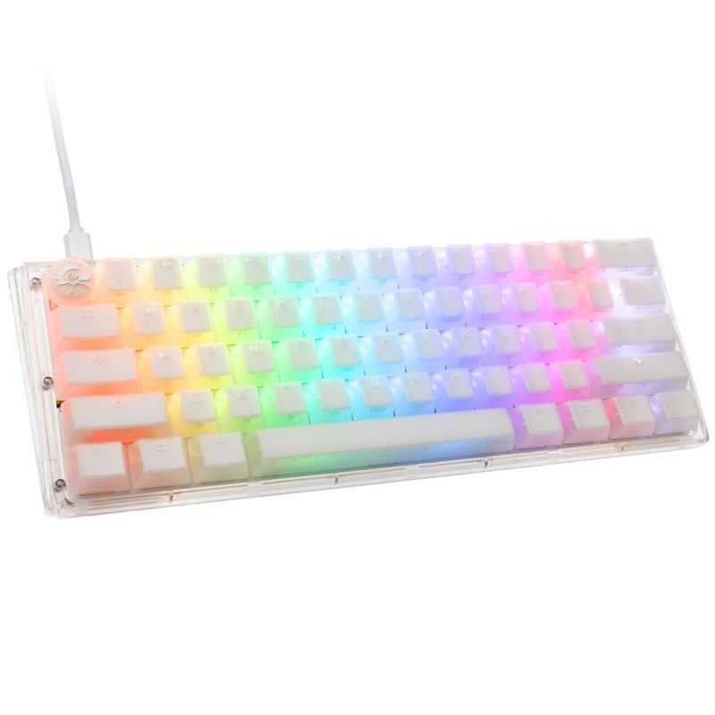 Ducky One 3 Aura White Mini Gaming Tastatur, RGB LED - Gateron Baby Kangaroo (US)
