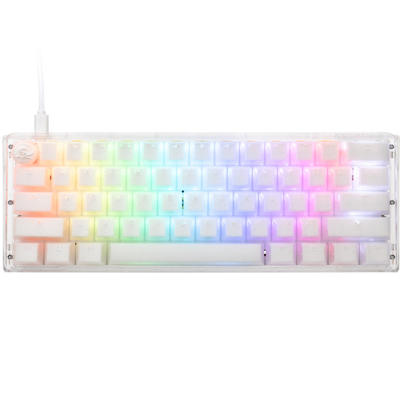 Ducky One 3 Aura White Mini Gaming Tastatur, RGB LED - Gateron Baby Kangaroo (US)
