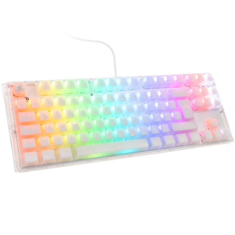 Ducky One 3 Aura White TKL Gaming Tastatur, RGB LED - MX-Speed-Silver