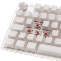Ducky One 3 Aura White TKL Gaming Tastatur, RGB LED - MX-Silent-Red