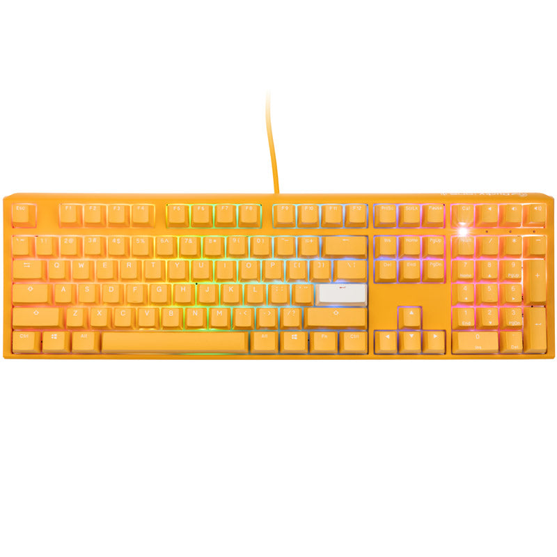 Ducky One 3 Yellow Gaming Tastatur, RGB LED - MX-Black (US)