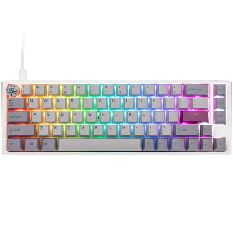 Ducky One 3 Mist Grey SF Gaming Tastatur, RGB LED - MX-Blue (US)