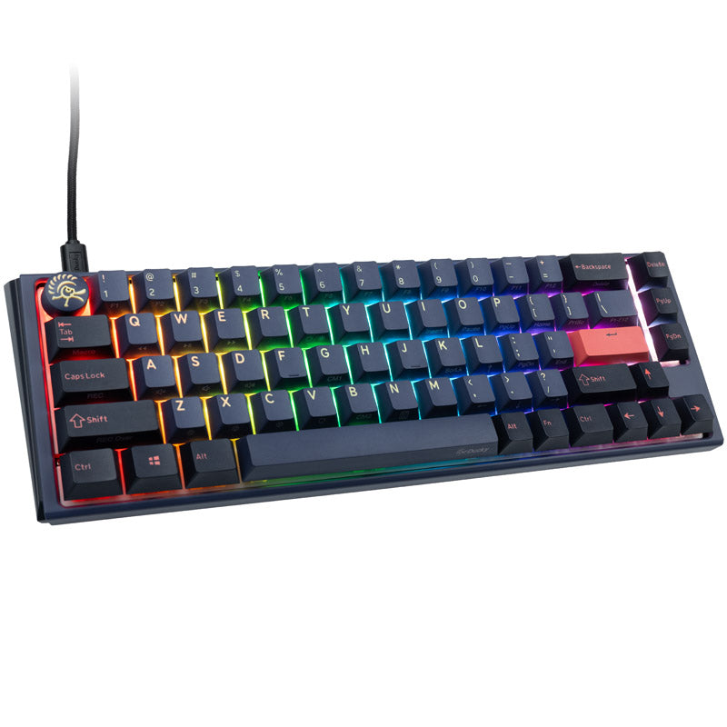 Ducky One 3 Cosmic Blue SF Gaming Tastatur, RGB LED - MX-Silent-Red (US)