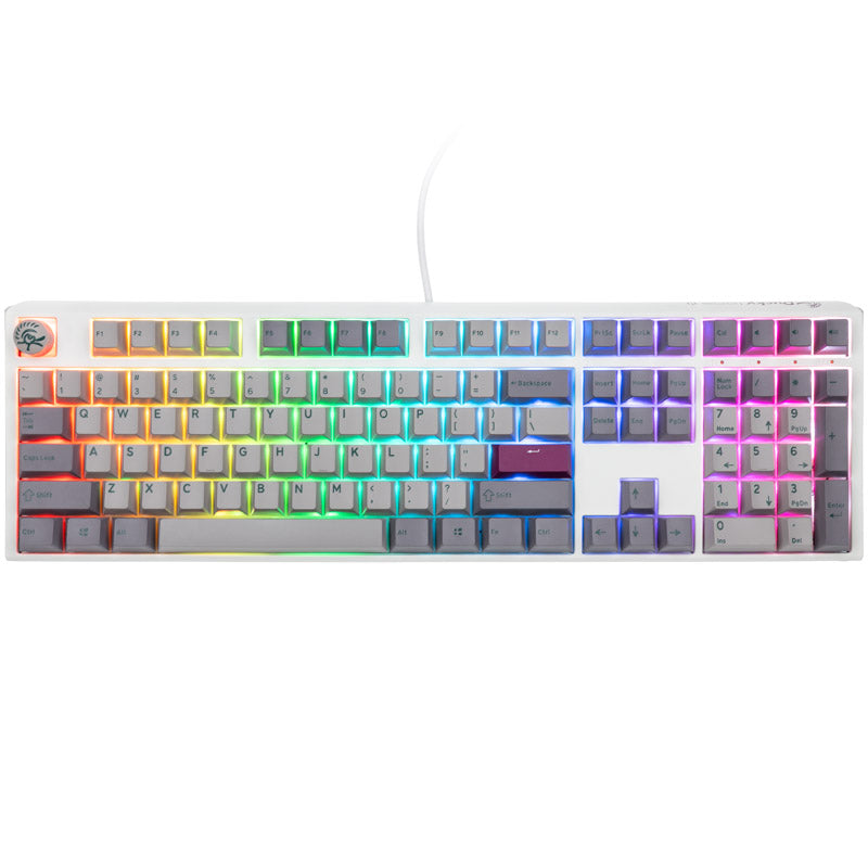 Ducky One 3 Mist Grey Gaming Tastatur, RGB LED - MX-Ergo-Clear (US)