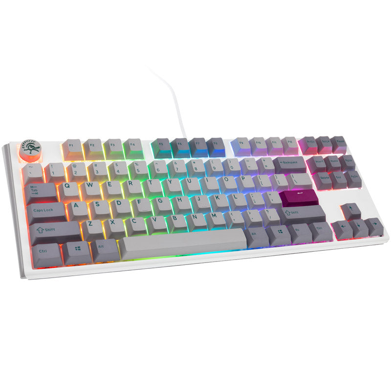Ducky One 3 Mist Grey TKL Gaming Tastatur, RGB LED - MX-Ergo-Clear (US)