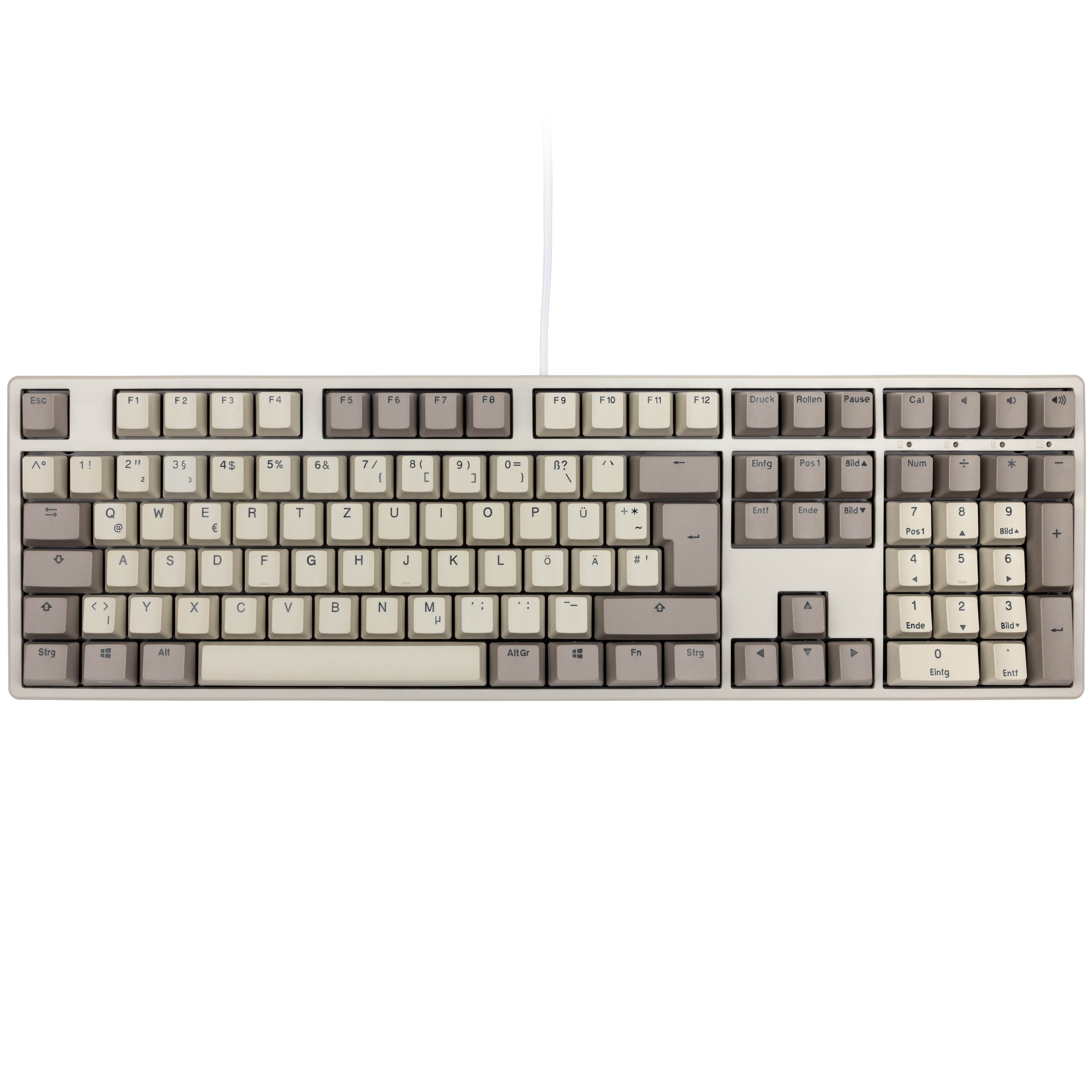 Ducky Origin Vintage Gaming Tastatur, Cherry MX-Silent-Red