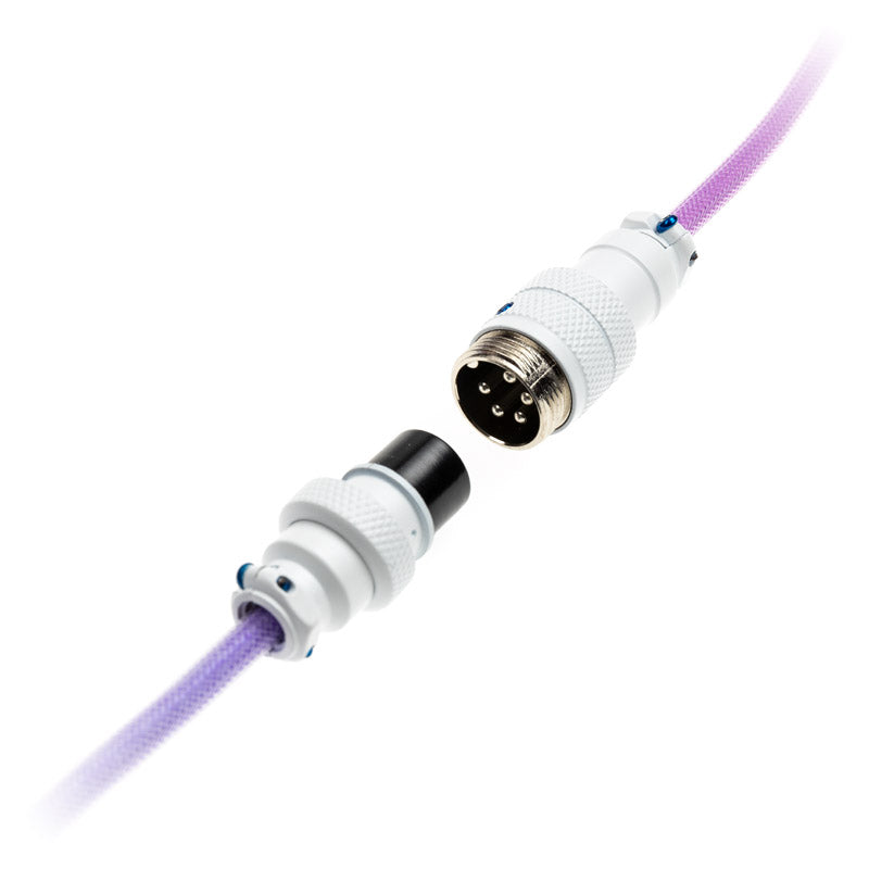 Ducky Premicord Azure Coiled Cable, USB Typ C auf Typ A - 1,8m