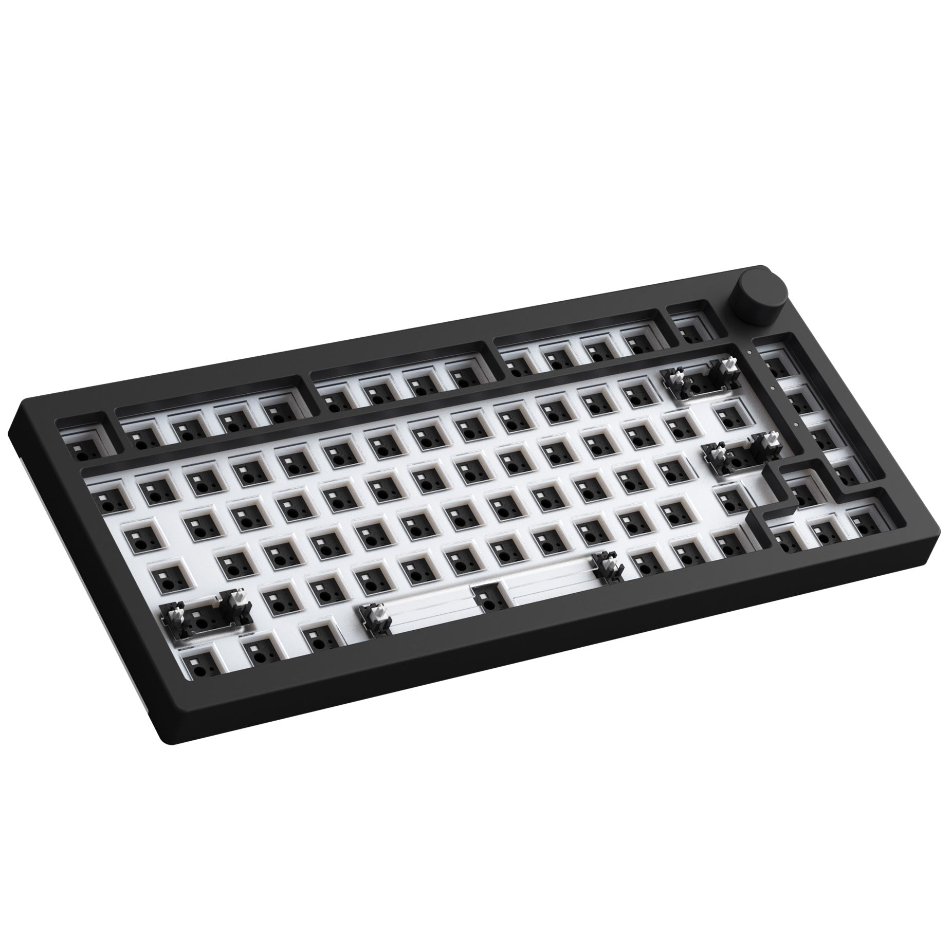 AKKO 5075S RGB QMK Barebone, ISO Layout - dark knight