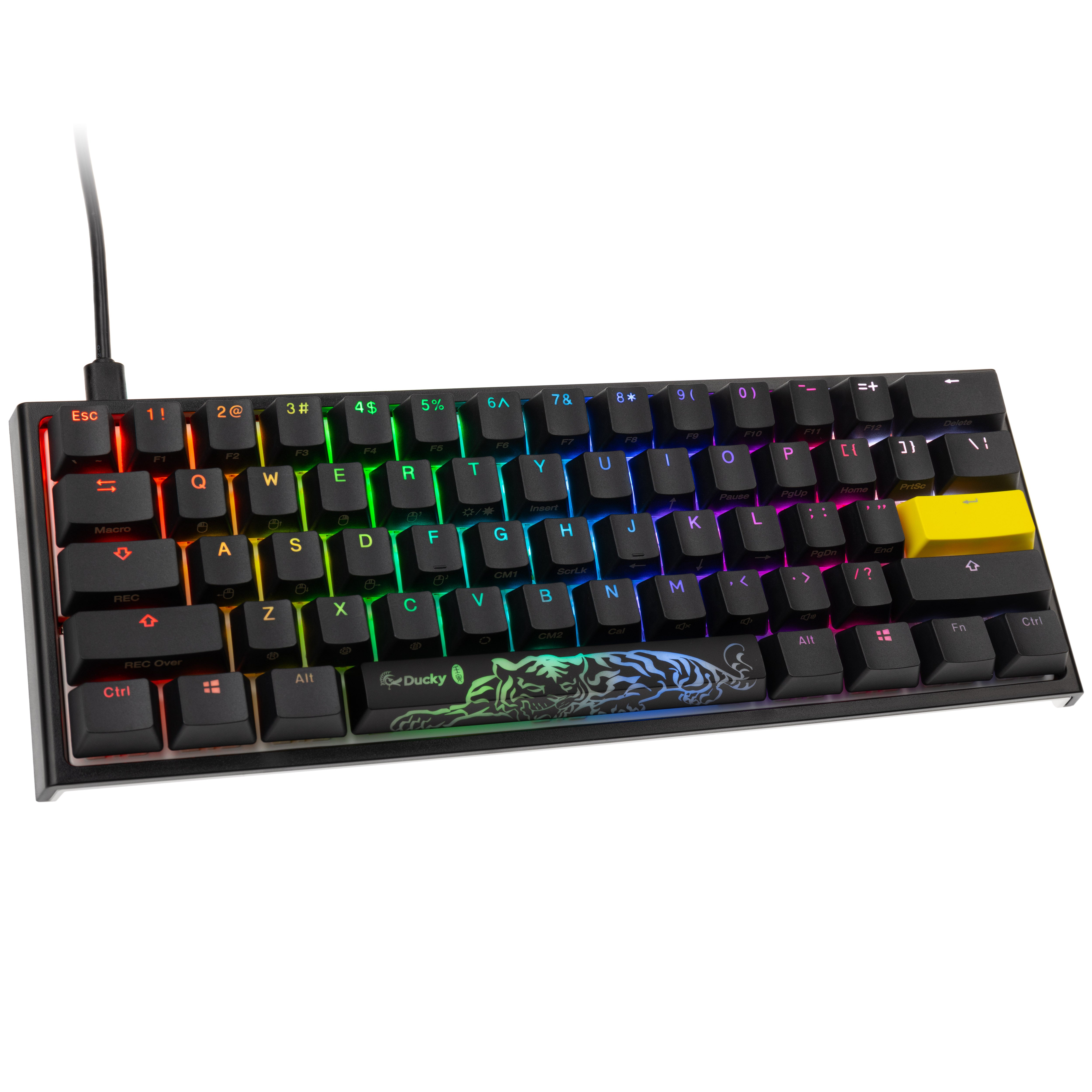 Ducky One 2 Pro Mini Gaming Tastatur, RGB LED - Cherry Blue (US)