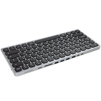 AXAGON HMC-KB USB-C Tastatur, microSD/SD, 3x USB-A 3.0, HDMI 4K/60Hz, PD 100W, Audio - DE Layout