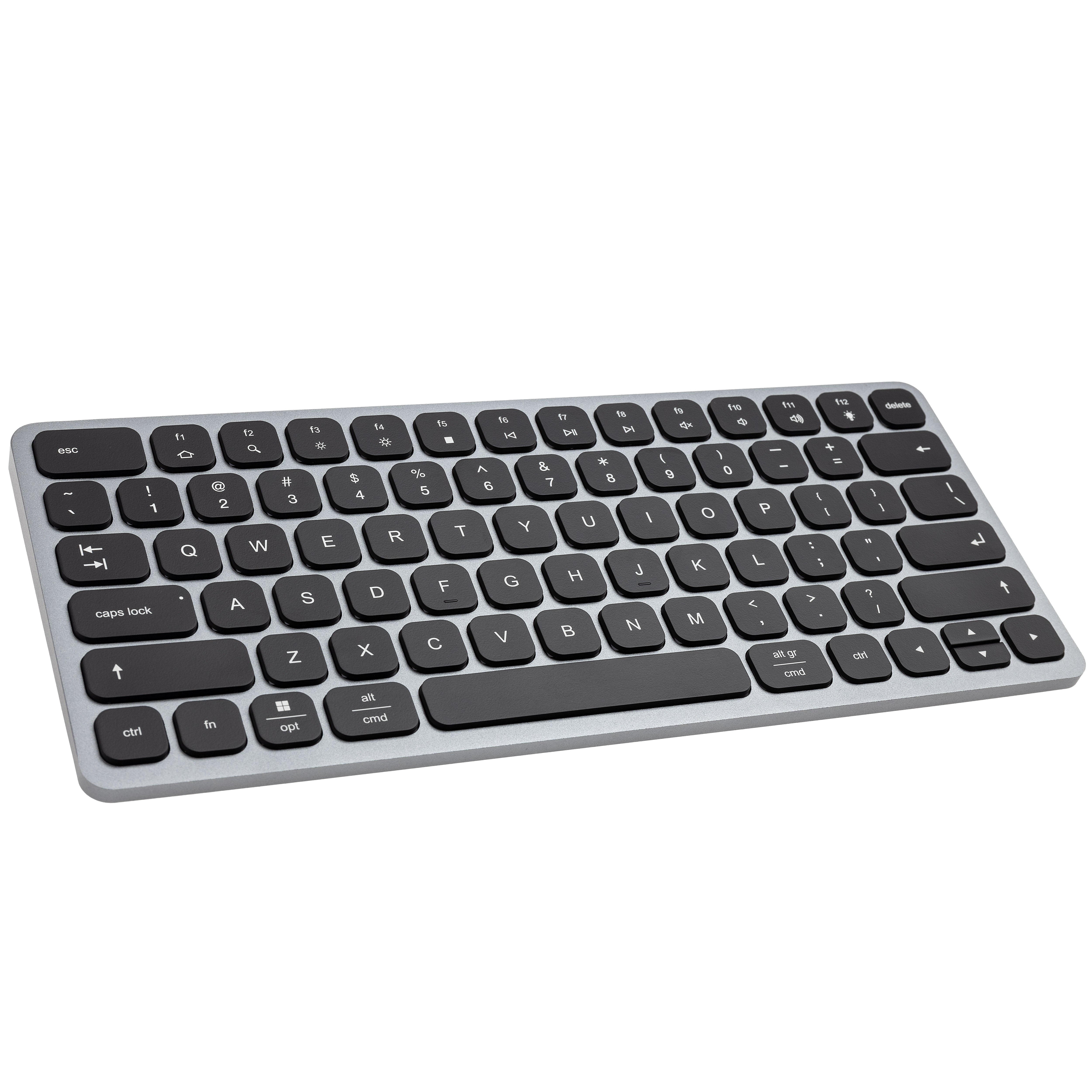 AXAGON HMC-KB keyboard USB-C 5Gbps with HUB, microSD/SD, 3x USB-A, HDMI 4K/60Hz, PD 100W, Audio, US layout