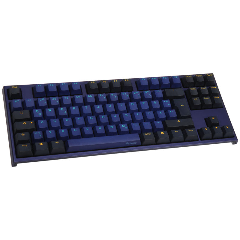 Ducky One 2 TKL Horizon PBT Gaming Tastatur, MX-Red - blau