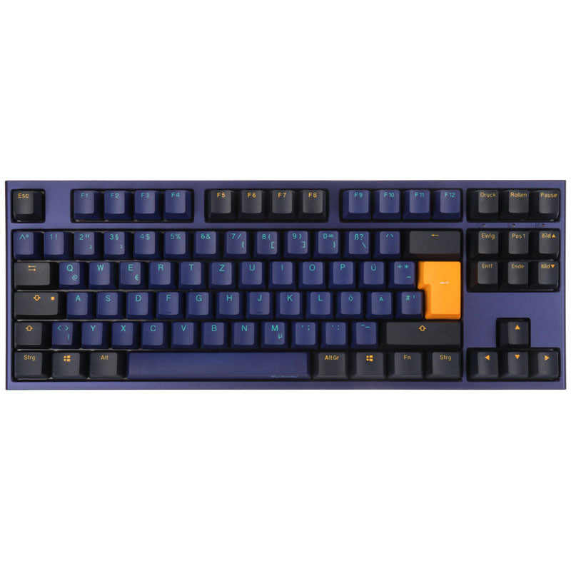 Ducky One 2 TKL Horizon PBT Gaming Tastatur, MX-Red - blau