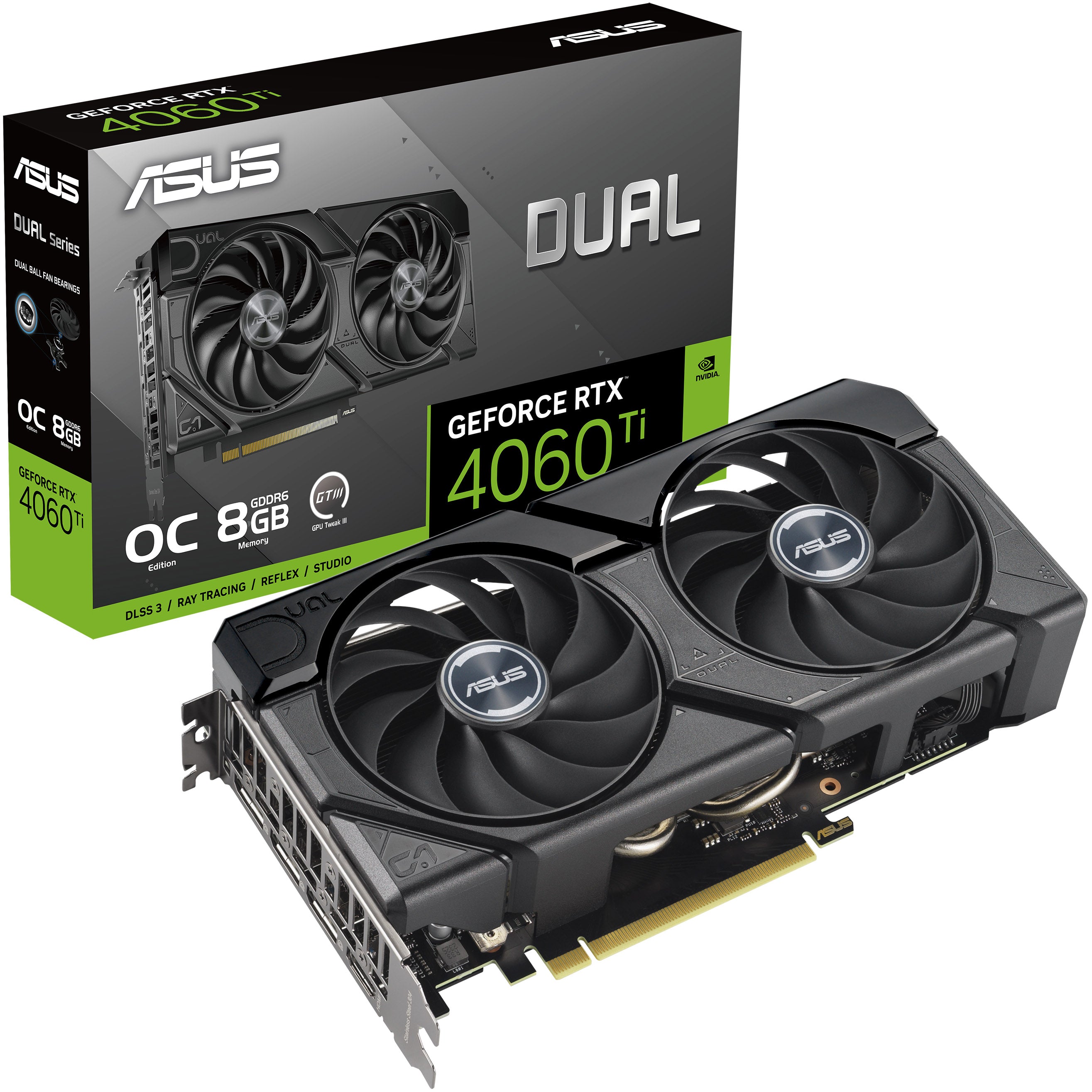 ASUS GeForce RTX 4060 Ti Dual O8G EVO, 8192 MB GDDR6