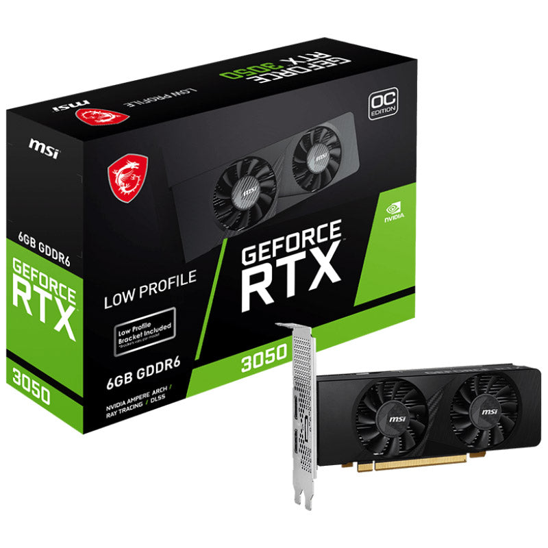 MSI GeForce RTX 3050 Low Profile OC, 6144 MB GDDR6