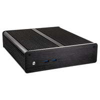 Akasa Euler M Fanless Mini-ITX Gehäuse, 80W Netzteil, OEM - schwarz