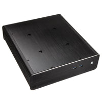 Akasa Euler M Fanless Mini-ITX Gehäuse, 80W Netzteil, OEM - schwarz