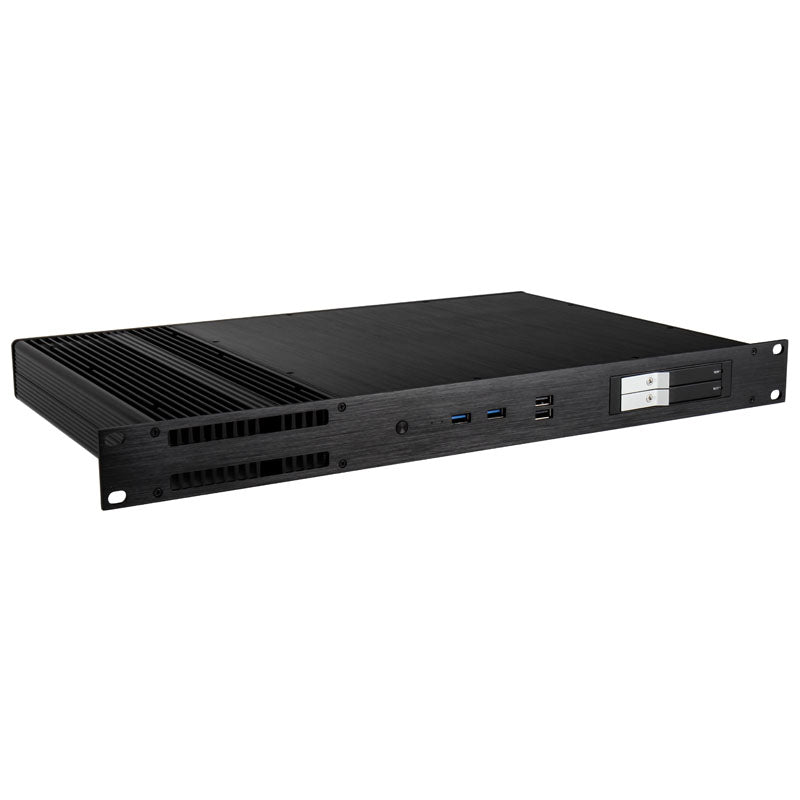 Akasa Galileo TU1 Thin-Mini-ITX 1U Gehäuse, OEM - schwarz
