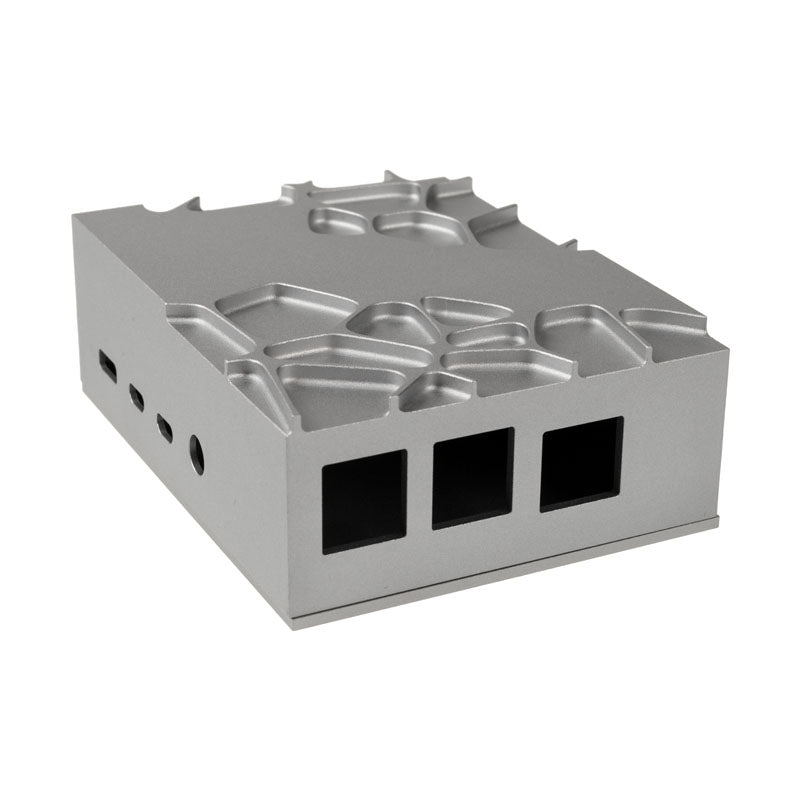 Akasa Aluminium Gehäuse für Raspberry Pi 4B mit Thermal-Kit - silber