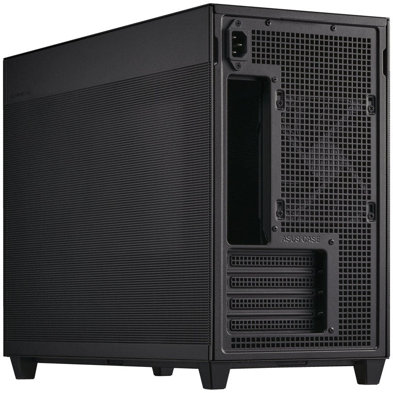 Asus Prime AP201 Micro ATX Mini Tower Black with Mesh Side Panel and USB 3.2 Gen 2 Type-C and USB 3.2 Gen 1 Type-A