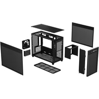 Asus Prime AP201 Micro ATX Mini Tower Black with Mesh Side Panel and USB 3.2 Gen 2 Type-C and USB 3.2 Gen 1 Type-A