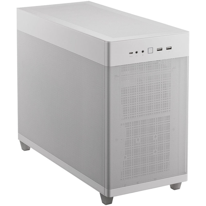 Asus Prime AP201 Micro ATX Mini Tour Blanc Panneau Latéral en Mesh