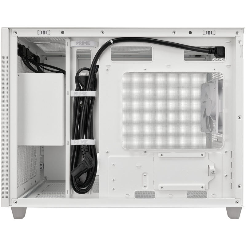 Asus Prime AP201 Micro ATX Mini Tour Blanc Panneau Latéral en Mesh