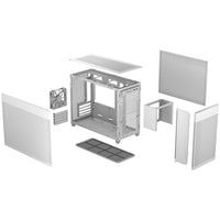 Asus Prime AP201 Micro ATX Mini Tour Blanc Panneau Latéral en Mesh