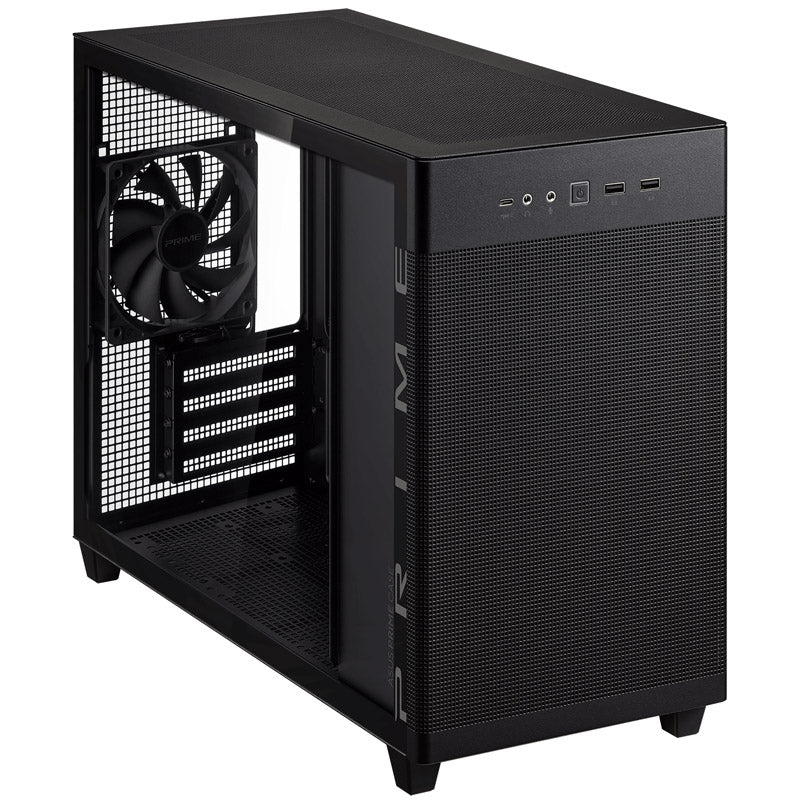 Asus Prime AP201 Micro ATX Mini Tour Noir Verre Trempé