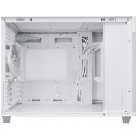 Asus Prime AP201 Micro ATX Mini Tower White Tempered Glass Side Panel, USB 3.2 Gen 2 Type-C, USB 3.2 Gen 1 Type-A
