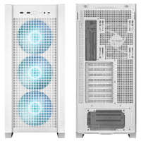 Asus TUF Gaming GT302 ARGB ATX Mid Tower White Tempered Glass Side Panel, ARGB
