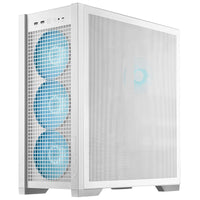 Asus TUF Gaming GT302 ARGB ATX Mid Tower White Tempered Glass Side Panel, ARGB