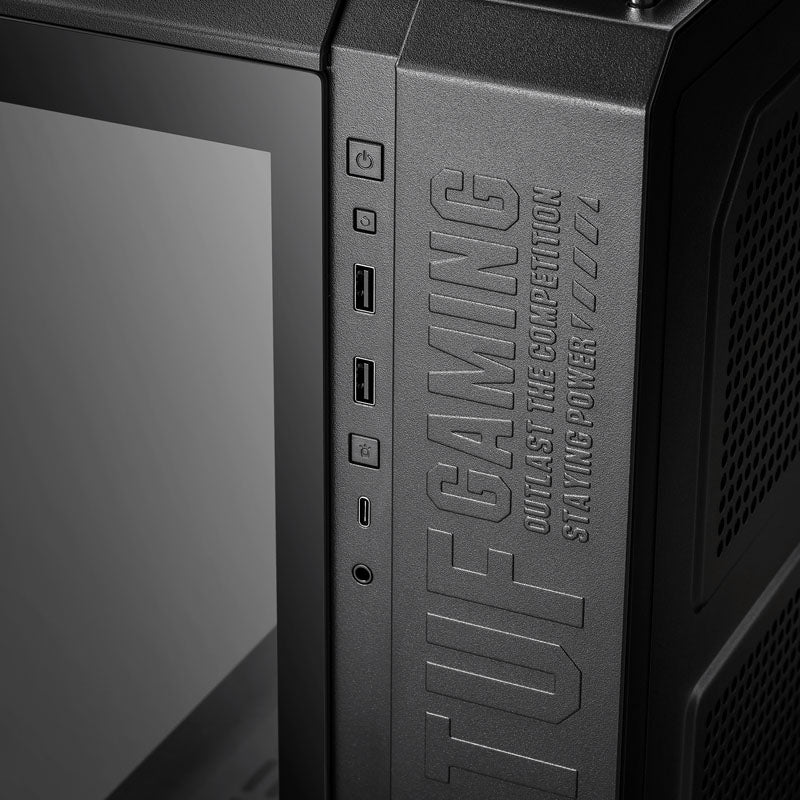 Asus TUF Gaming GT502 Plus ATX Mid Tower Black Tempered Glass Side Panel
