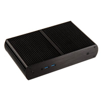 Akasa Tesla H UCFF-Gehäuse, OEM inkl. 65 Watt Netzteil - schwarz