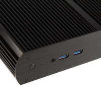 Akasa Tesla H UCFF-Gehäuse, OEM inkl. 65 Watt Netzteil - schwarz
