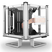Streacom DB4 Fanless Cube-Gehäuse + Nano 160 Watt Netzteil - silber