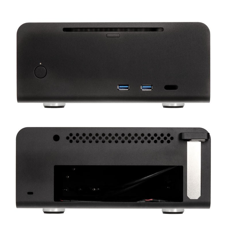 Streacom ST-FC8B Alpha Optical Fanless HTPC-Gehäuse + 120-Watt-Netzteil