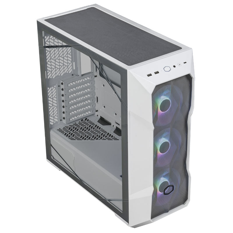 Cooler Master TD500V2 Mesh Midi-Tower ARGB, Tempered Glass - weiß