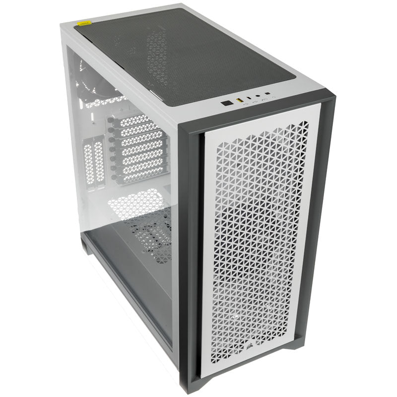Corsair 4000D Airflow Tempered Glass Midi-Tower - weiß Window