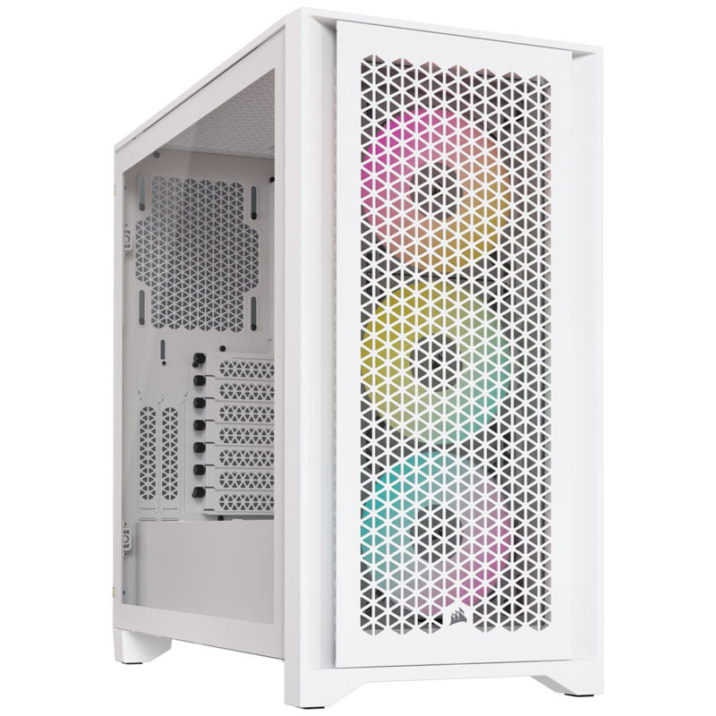 Corsair iCUE 4000D RGB Airflow Mid-Tower, Tempered Glass - weiß