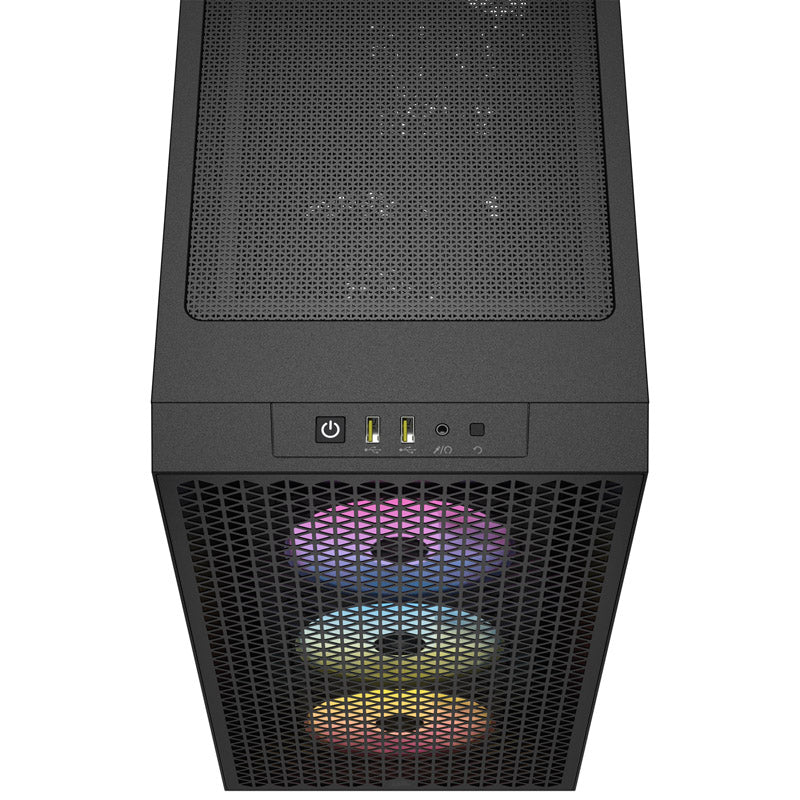 Corsair 3000D ATX Mid Tower Black RGB AIRFLOW Tempered Glass
