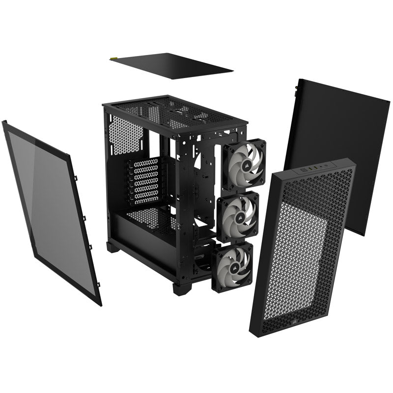 Corsair 3000D ATX Mid Tower Black RGB AIRFLOW Tempered Glass