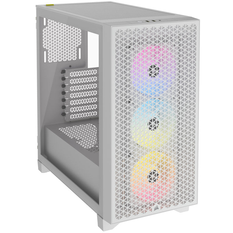 Corsair 3000D Airflow RGB Tempered Glass Midi-Tower - weiß