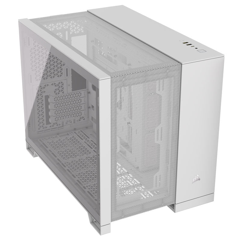 Corsair 2500D Airflow Micro-ATX Gehäuse, Tempered Glass - weiß