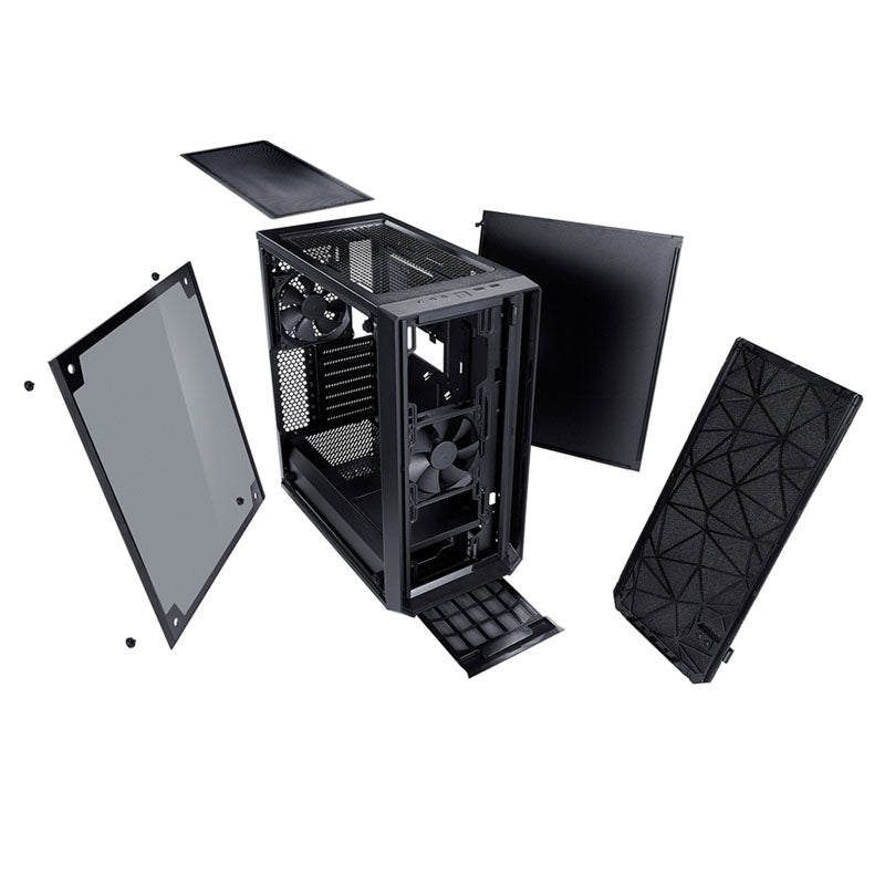 Fractal Design Meshify C Boîtier moyen tour ATX Verre trempé teinté noir