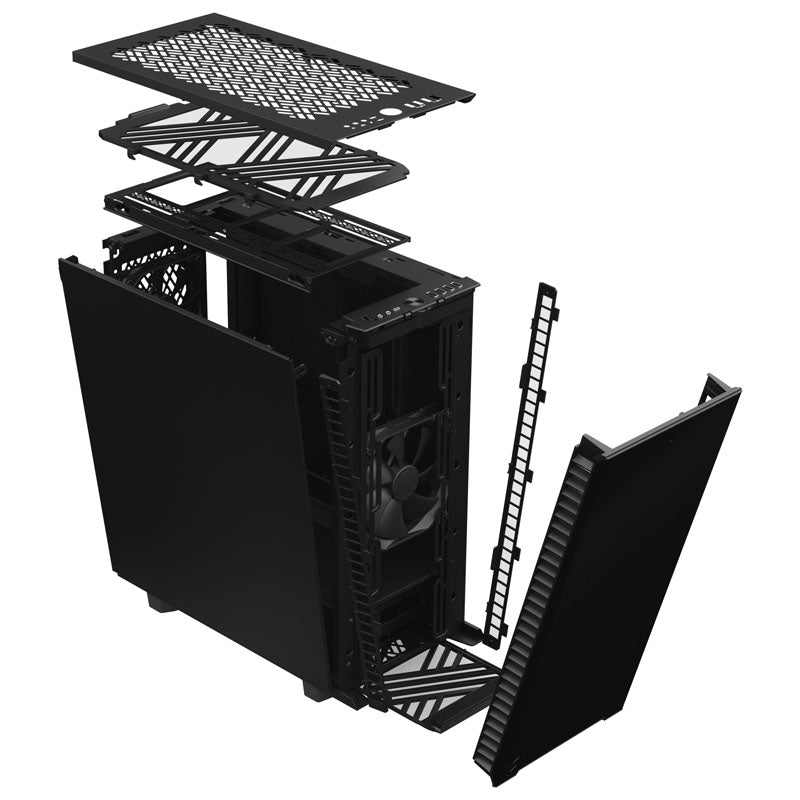 Fractal Design Define 7 Compact Black Midi-Tower - gedämmt, schwarz