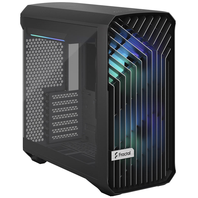 Fractal Design Torrent Compact RGB Midi-Tower Light Tint, Tempered Glass, schwarz