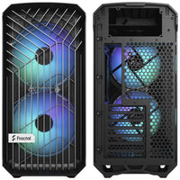 Fractal Design Torrent Compact RGB Midi-Tower Light Tint, Tempered Glass, schwarz